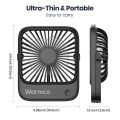 Warmco Mini USB Desk Fan Portable USB-C Fan 3-Speed Adjustable Quiet Small Personal Cooling Fan 180° Rotation for Home Travel. 