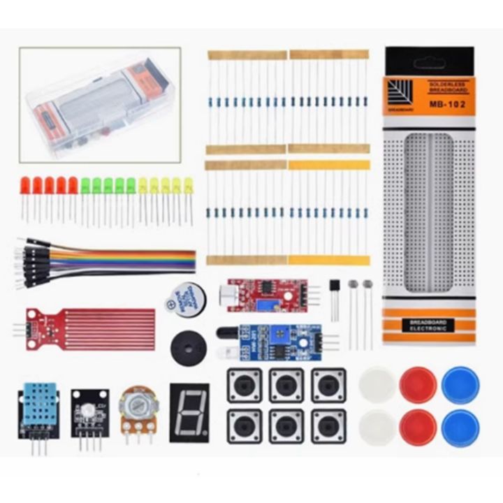 Starter%20Kit%20for%20Arduino%20Uno%20R3%20Breadboard%20Basic%20simple%20learning%20kit,%20sound/water%20level/humidity/distance%20detection,%20LED%20control%20-%20Image%202