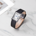 OGEDA Waterproof Couple Watches Casual Fashion Quartz Stainless Steel Leather Strap Square Dial Men's And Women's Lover Watch.