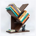 Tree-shaped Bookshelf Desktop Book Organizer Modern 3-Tier Bookshelf For office and Home Wooden Book Storage Rack Space-Saving. 