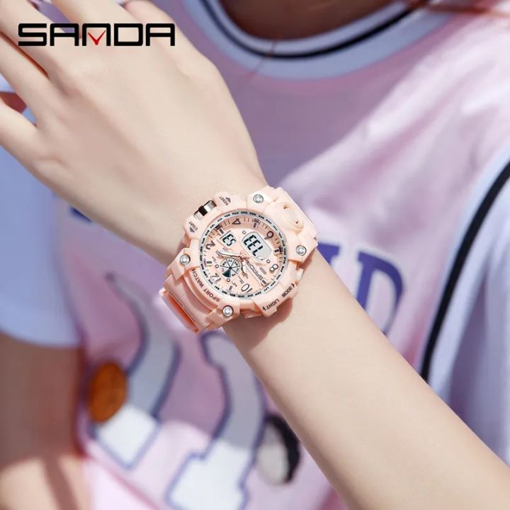 SANDA%20Luxury%20Brand%20Women's%20Digital-Analog%20Watches%20LED%20Digital%20Clock%20Casual%20Ladies%20Electronic%20Watch%20Women%20%20Reloj%20Mujer%20-%20Image%206