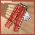 Womens Spring Summer Pants Cotton Linen Solid Elastic waist Candy Colors Harem Trousers Casual Female Pants.
