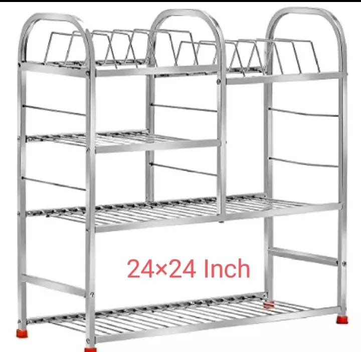 Stainless Steel Kitchen Rack 24×24 Inch. | Daraz.com.np