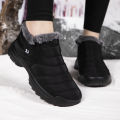 Men's Snow Boots, Winter Warm Shoes, Fuzzy Lining Windproof Hiking Boots, Winter Insulated Shoes, Fuzzy Lining Windproof Hiking Boots.