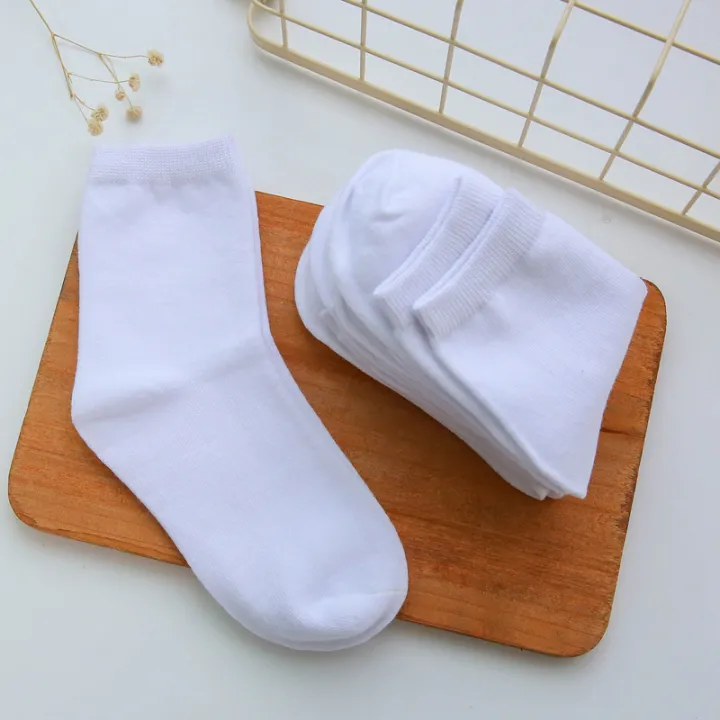 5-Pack%20Kids%20Socks%20Cotton%20Blend,Crew%20Socks%20for%20Boys%20and%20Girls,%20Comfy%20Breathable,%20Solid%20Color,%20School%20White%20Children%20Socks%20-%20Image%204