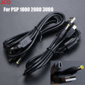 JCD 2-In-1 USB Data Cable Charger Charging Cord For PSP 2000 3000 Gaming Accessories. 
