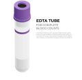 EDTA vacutainer CBC tube 3 ml purple cap. 