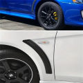 For Mitsubishi Lancer EX EVO 2008-2015 Door Fender Vent Sticker Black Side Wheel Eyebrow Cover Trim Sticker Guard 2pcs. 