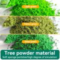 45g Artificial Tree Powder Micro Small Garden Decorative Diy Crafts Foliage Materials for Model Tree Scenery Layout Dioramas. 