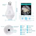 Wifi Bulb Camera Wireless CCTV 360 View 2MP 1080P Two Way Audio / Video / LED Light holder, light camera. 