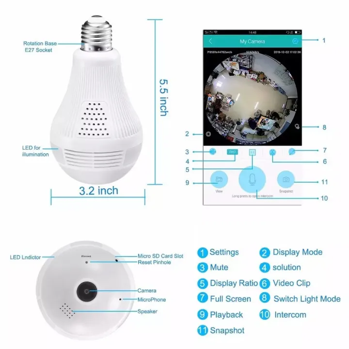 Wifi%20Bulb%20Camera%20Wireless%20CCTV%20360%20View%202MP%201080P%20Two%20Way%20Audio%20/%20Video%20/%20LED%20Light%20holder,%20light%20camera%20-%20Image%204