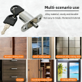 Useful Cam Cylinder Locks 22/32mm Tongue Door Bolt Latch Wardrobe Cupboard Sliding Door Lock Buckle With Keys Furniture Hardware. 