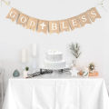 God Bless Banner First Communion Banner Kit, Baptism Decorations for Boys Girls, First Communion Confirmation Decorations. 