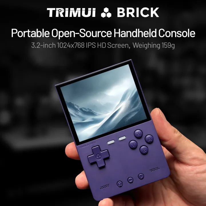 TRIMUI%20BRICK%20CNC%20Metal%20Retro%20Handheld%20Console%203.2"%20%201024x768%20IPS%20Linux%20Mood%20LED%20Free%20Keycap%203000mAh%20WiFi%20%20for%20Game%20Lovers%20-%20Image%205