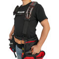 MELOTOUGH Gel Construction Work Suspender Tool Belt Suspenders with Gel Shoulder Pad Detachable Phone Holder. 
