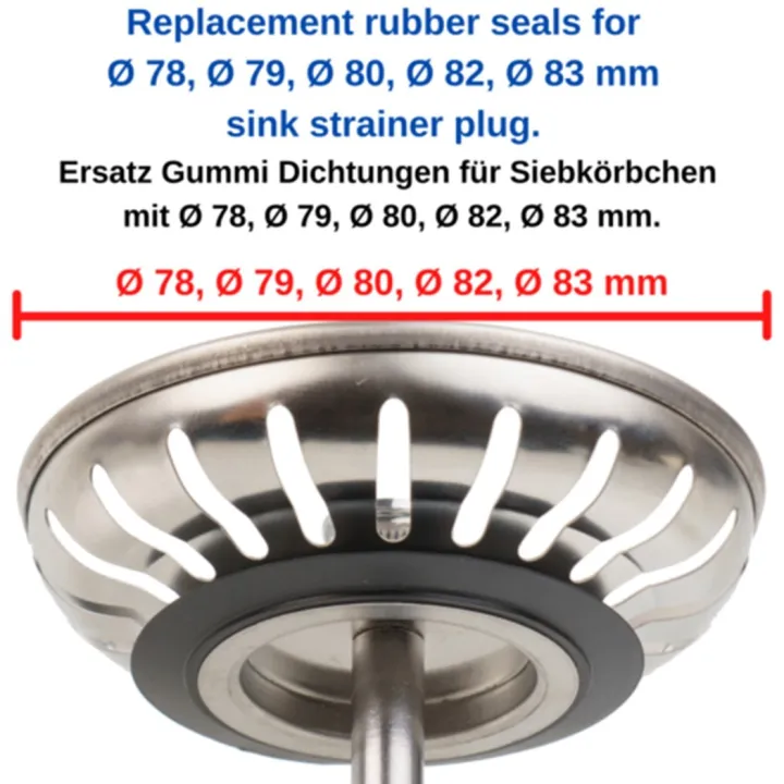 5pcs%20%20Seal%20Washer%20Gasket%20For%20Franke%20Basket%20Strainer%20Plug%20For%2078%2079%2080%2082%2083mm%20Kitchen%20Bathroom%20Sink%20Drain%20Seal%20Gasket%20-%20Image%204