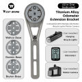 WEST BIKING Bike Odometer Bracket Multifunctional Titanium Alloy Stand Lightweight Adjustment Angle Odometer Extension Bracket. 