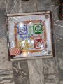 Carrom board 20 × 20 inches high quality 2 in 1 ludo + carrom board. 