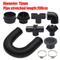 Air Diesel Heater 75mm Diameter 200cm Length Duct Pipe Tube Hose Outlet Exhaust Joiner Connector For Webasto Eberspaecher. 