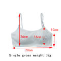 1PC 8-16Y Kids Training Bras Young Girls Underwear Teenage Training Bras Cotton Child Cute Brassiere Tube Tops Girl's Sport Bras. 