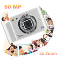 4K Digital Camera 2.4 Inch IPS Screen Campus Selfie Mini Retro Camera Front Rear Cam Entry-Level Small Students Selfie Camera. 