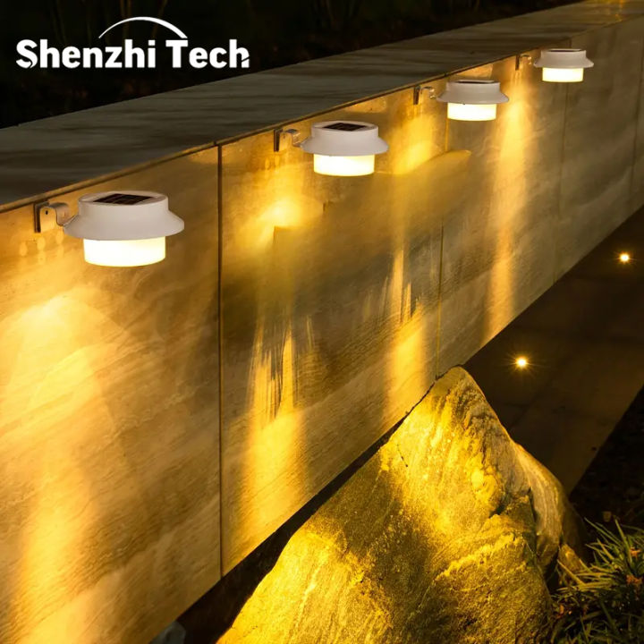 3LED Solar Outdoor Light Railing Waterproof Decoration Lamp Light ...