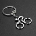 1pcs Sport Man Keychain Metal Bicycle Bike Cycling Riding Keyring  Key Chains Hanging Accessories. 
