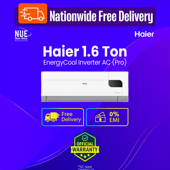 Haier 1.6 Ton EnergyCool Inverter Pro DC Inverter Air Conditioner [HSU-19EnergyCool(INV)(Pro)]