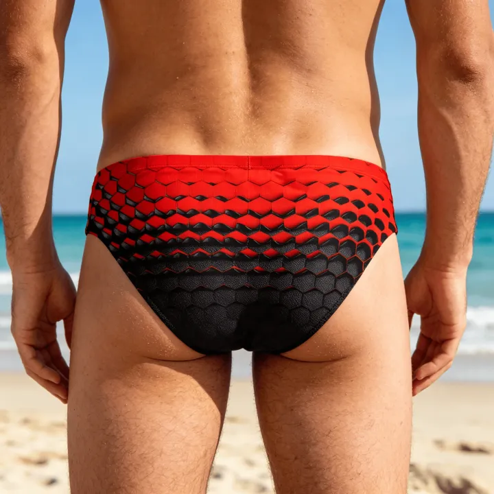Diamond%20Pattern%20Swim%20Trunks%20Slim%20Fit%20Durable%20Drawstring%20Triangle%20Swim%20Trunks%20Beach%20Vacations%20Swimming%20Bathing%20Cool%20Holiday%20%20-%20Image%202
