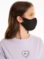 Silk Soft Material Black Mask For Women/Girls. 