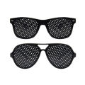 1/2/3pcs Anti Myopia Astigmatism Glasses With Perforated Vision Fatigue Pinhole Glasses For Male And Female Vision Improvement.
