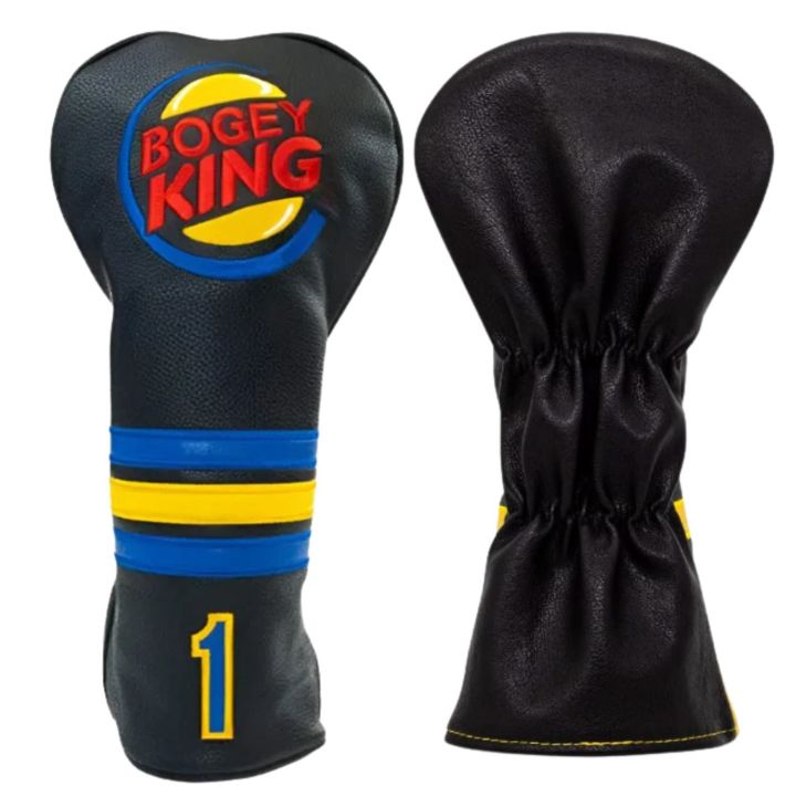 Golf Head Covers for Driver, Bogey King Premium Golf Club Head Covers with Soft Lining ,Great Golf Accessories for DAD