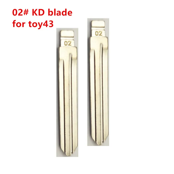 Highlander Blade Key 10pcs 02# KD Key Blade TOY43 Uncut Blank Keydiy Xhorse Remote Key Blade ...