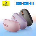 Baseus Wireless Mouse Bluetooth 5.0 3.0 2.4G Mode Silent Click Button 1600 DPI Mice for Computer Laptop Tablet Ergonomic Mouse. 