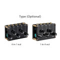 4-in-1-out Passive Mixer Module Mini Stereo 4-Channel Passive Mixer Audio Mixer 4 Audio Input to 1 Output Ultra Compact. 