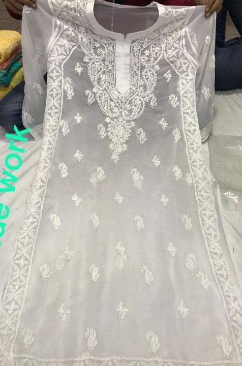 Chickenkari%20Handwork%20Soft%20Georgette%20Kurti%20-%20Image%202