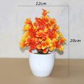 2H plastic decorative flower plant pots | artificial flower decoration | display room | cod. 