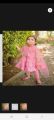 katan silk baby girl frock 3 piece sttiched dress. 