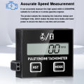 Induction Chainsaw Lawn Mower High Tachometer Digital LCD Display Inductive Pulse Tachometer Gasoline Engine Debugging Timer. 