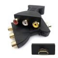 Full HD 1080P HDMI-compatible To RCA AV Composite Adapter Converter For HD TV BOX HDTV2AV Audio Video Cable HDTV To Audio Video. 
