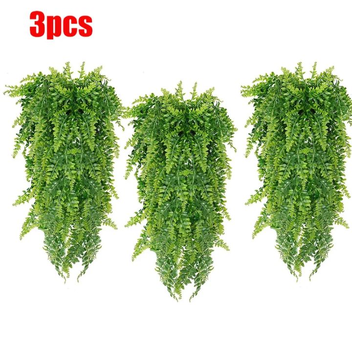 3pcs Persian Fern Leaves Home Garden Room Decor Hanging Artificial