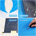 Multiple Sizes Beach Blanket Sandproof Waterproof Large Quick Drying Outdoor Picnic Mat with 4 Stakes for Travel Camping Hiking.