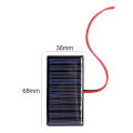 Power Bank Battery USB Powerbank Solar Panel 0.3W 5V Polysilicon Epoxy Panel Mini Solar System DIY Modules with Wire. 