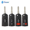 YIQIXIN Flip Car Remote Key Shell For Mazda 2 3 5 6 M6 MX5 CX5 CX7 CX9 RX8 Miata Uncut Blade Head Cover 2/3/4 Buttons Fob Case.