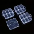 Transparent jewelry storage box large-capacity finishing box necklace ring stud earrings storage box jewelry box ornament box. 