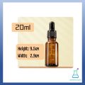 Glass dropper bottles 10ml,20ml,30ml,50ml,100ml. 