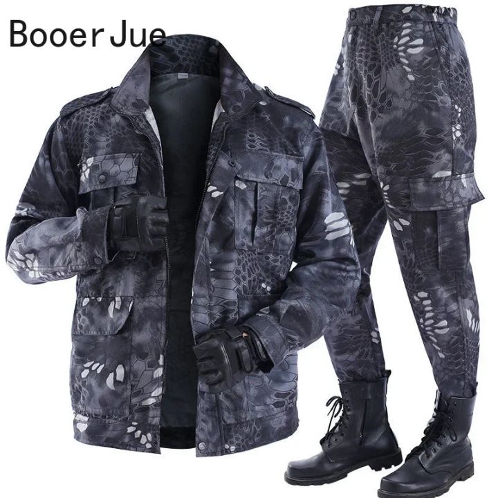 Black%20Python%20Pattern%20Wear-resistant%20Overalls%20Labor%20Insurance%20Cloth%20Uniform%20Men's%20Soft%20Tracksuit%20Outdoor%20Suit%20-%20Image%202