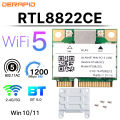 Dual Band Mini Pcie RTL8822CE 1200Mbps WiFi Card Bluetooth 5.0 Wireless Adapter 802.11ac WIFI dongle For Win10/11 Better 7260HMW. 