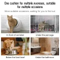 PVC Pet Mat Non-slip Claw-shaped Cat Litter Rub Feet Cat Toilet Dog Puppies Feeding Mat Cute Dish Bowl Food Feed Placement. 