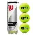 Wilson Titanium All Court Tennis Ball Can 3 Balls Cricket Ball. 